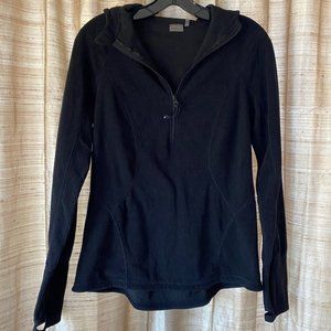 Zella Black Long Sleeve Half Zipper Hoodie - Size Small